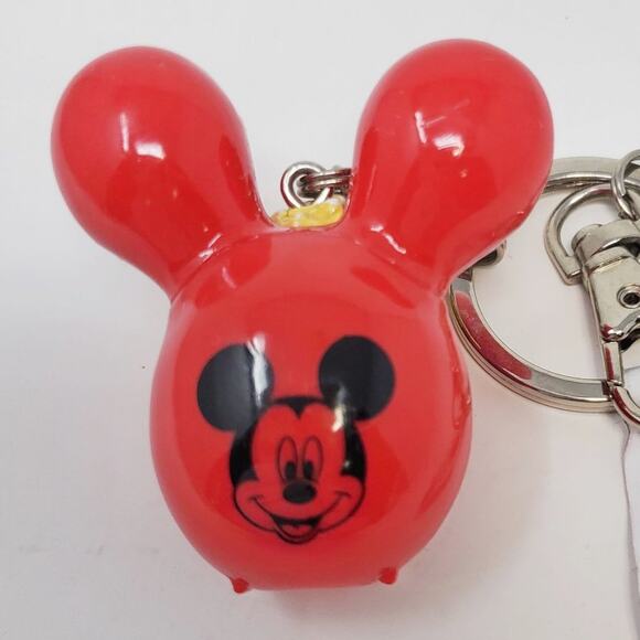 Disney Parks Mickey Mouse Res Balloon Popcorn Bucket Keychain NWT - Picture 2 of 14